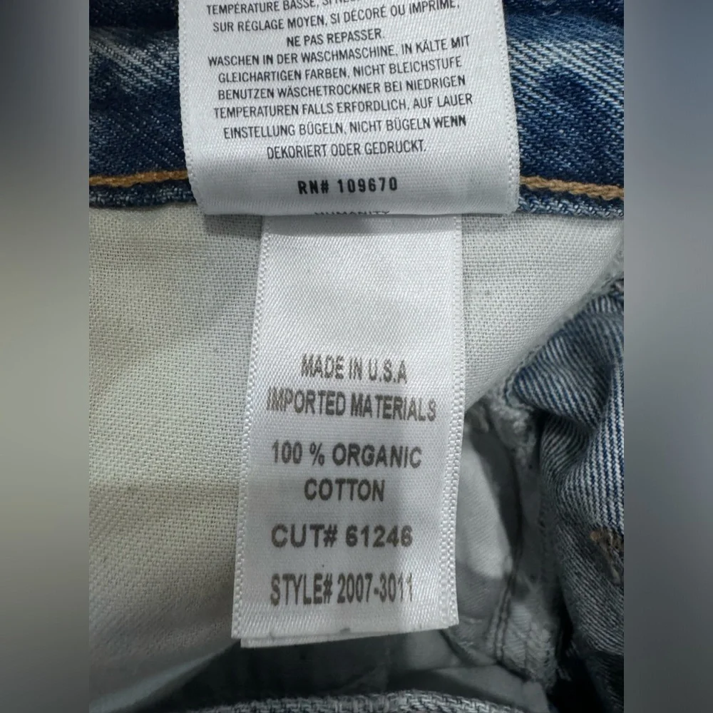 Citizens Of Humanity Womens Blue Franca Pleated‎ Baggy Jean Shorts Size 31